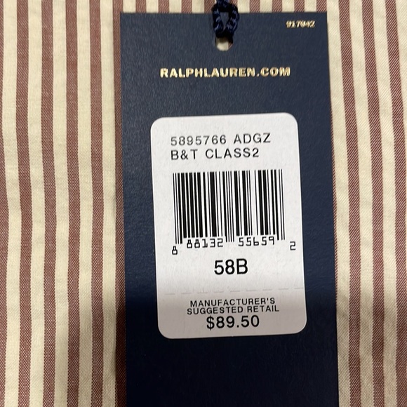 Polo by Ralph Lauren Classic Fit Seersucker Shorts Size 58 B - Picture 3 of 3